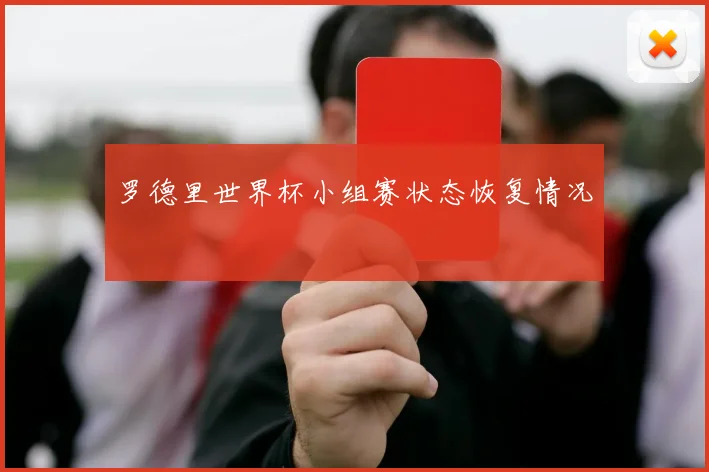 罗德里世界杯小组赛状态恢复情况